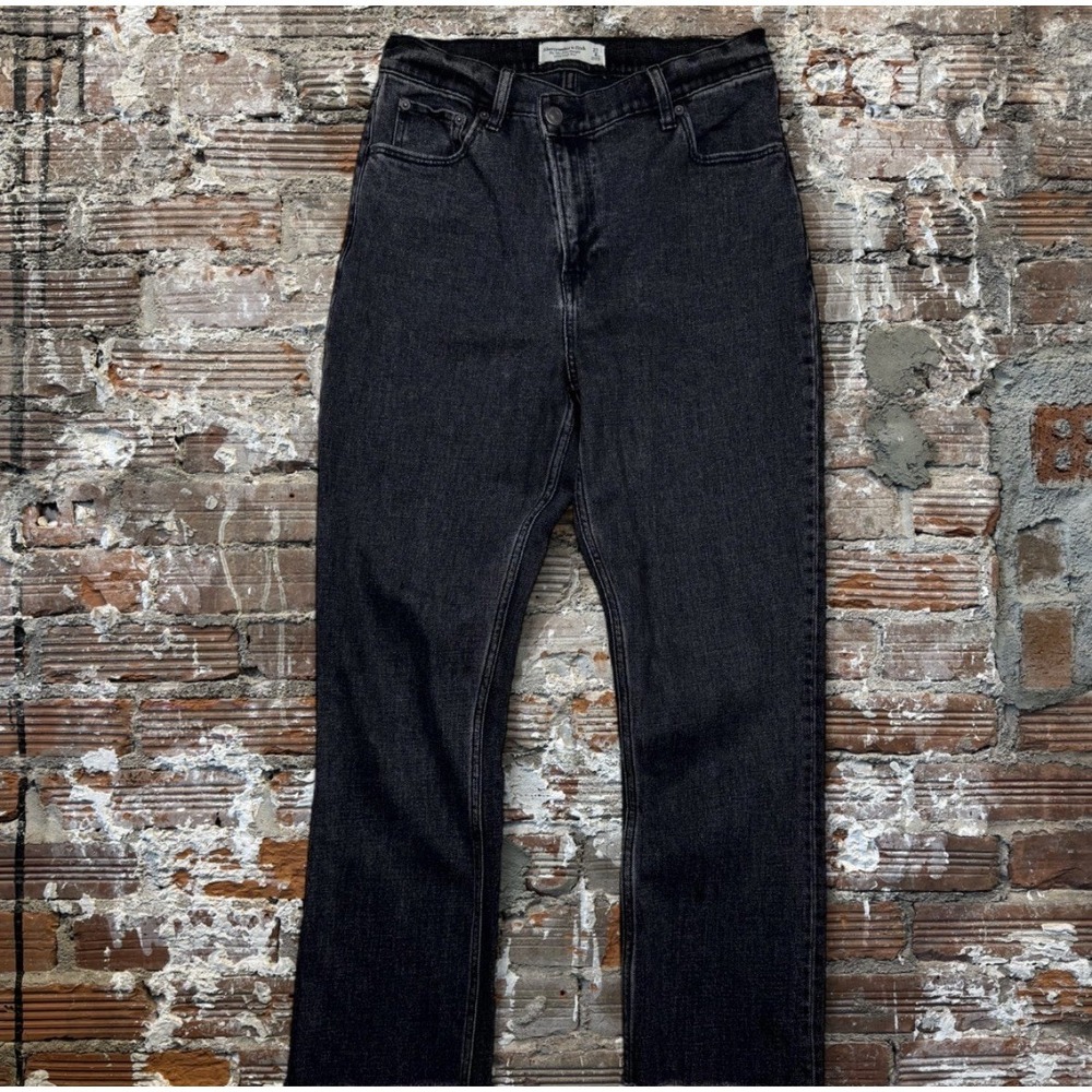 Abercrombie & Fitch Jeans Womens 27 Black 90s Slim Straight Ultra High Rise